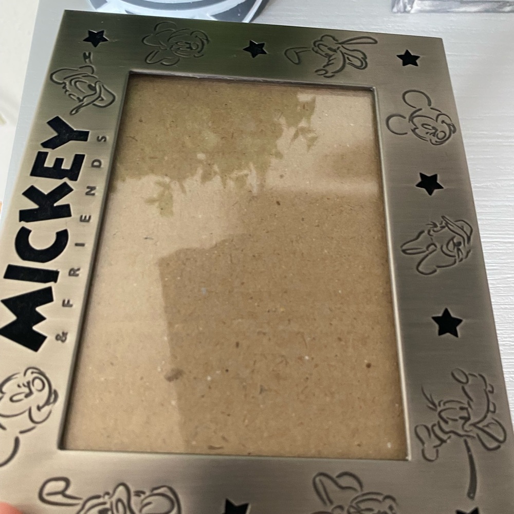 Disney Parks Mickey and Friends Pewter Picture Photo Frame 3.25” x 4.75” (photo) - Picture 4 of 5